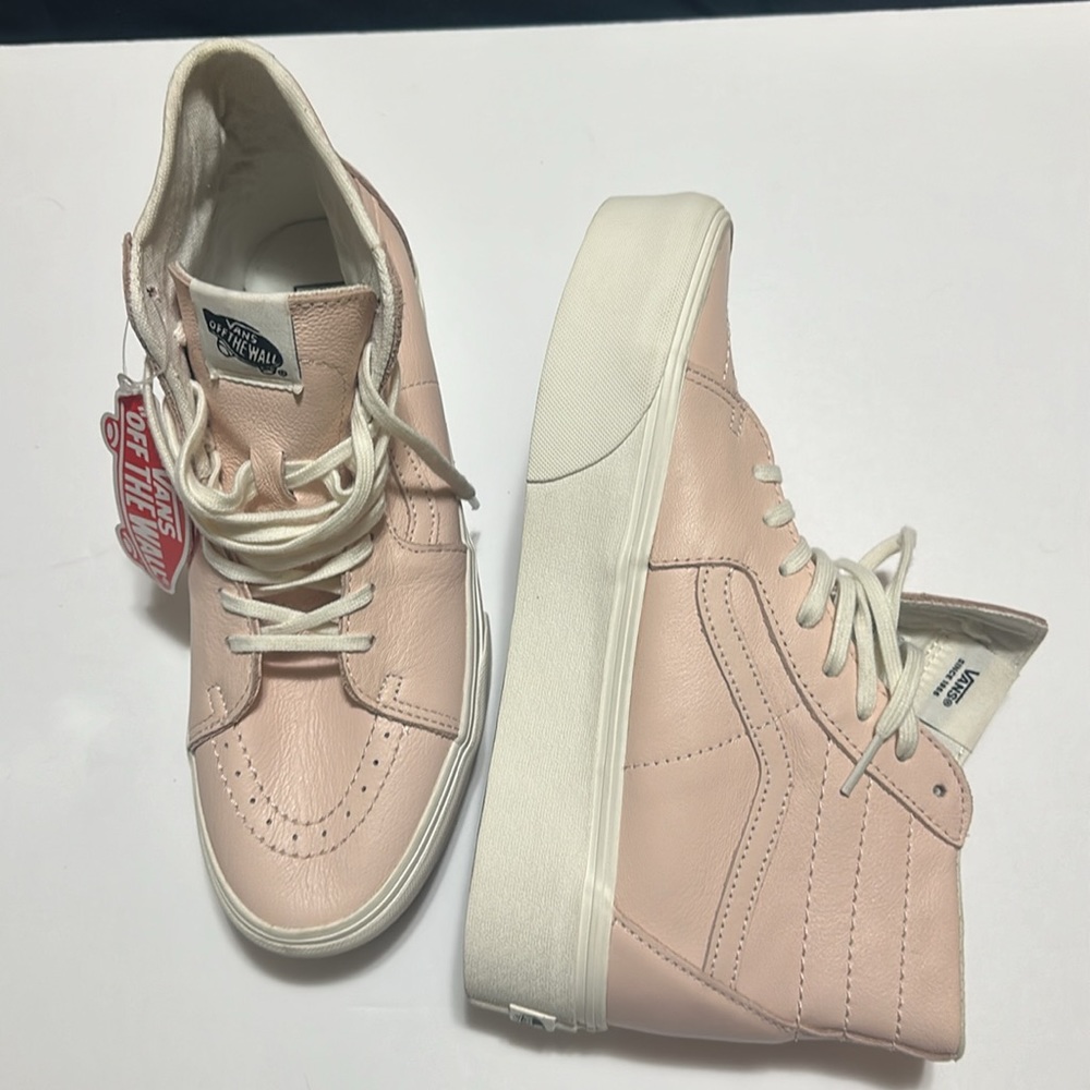 NEW vans sk8-high tops leather